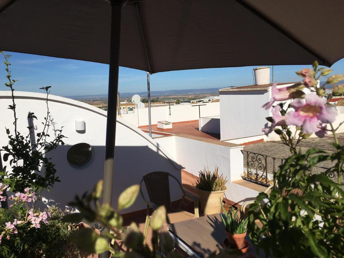 Villa Casa Leon Blanco Carmona Reformada Centrica Con Chimenea Y Terraza Con Vistas Exterior foto